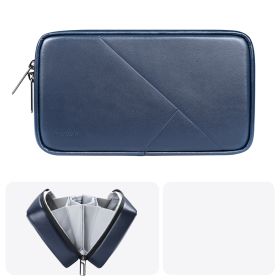 Portable Digital Product Data Cable Volcanic Storage Bag (Option: Business Blue)