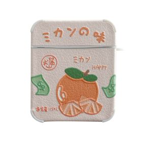 Peach Earphone Case 1 2 Generation Pro Wireless Bluetooth Protective Case (Option: Fragrant oranges-1or2generation)