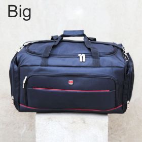 Short Distance To Oxford Large-capacity Handbag Travel Big Bag (Option: Black-large)