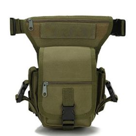 Camouflage 3P Waist Cross-border Source Army Fan Secret Service Tactical Leg Bag (Color: Green)