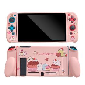 Cartoon Corner Creature Nintendo Shell Split Game Console Tpu Protective Soft Cover (Color: Pink)