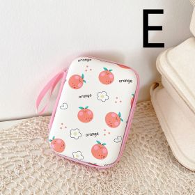 Fruit Rectangular Earphone Storage Bag Coin Purse (Option: E)