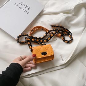 Headphone Bag Chain Personality Messenger (Color: Orange)