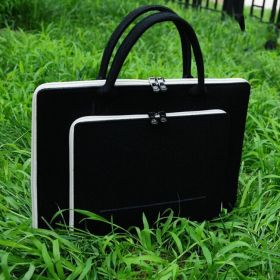 Lenovo  And Other Notebook Felt Handbags (Color: Black)