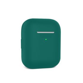 Generation Earphone Case Silicone Protective Cover (Option: 096 Dark Green-AirPods12 Generation)