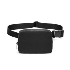 Belt Waist Bag Crossbody Fanny Packs For Women Shoulder Crossbody Chest Bag (Color: Black)