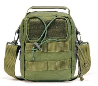 Multi Functional Outdoor Tactical Army Fan Accessory Bag (Option: Military green shoulder strap)