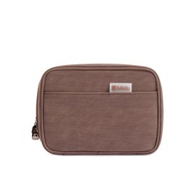 Multi-function Data Cable For Travel Digital Storage Bag (Color: Brown)