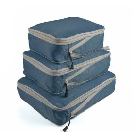 3 Set Travel Storage Bags, Multi-functional Clothing Sorting Packages, Travel Packing Compression Pouche (Color: Navy 1)