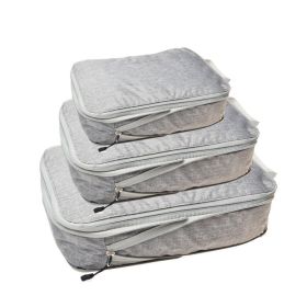 3 Set Travel Storage Bags, Multi-functional Clothing Sorting Packages, Travel Packing Compression Pouche (Color: Grey 2)