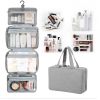 Travel Toiletry Bags with Hanging Hook Waterproof Makeup Cosmetics Bag Orgaziners