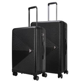 Felicity Luggage Set Extra Large and Large - 2 pieces (Color: Black, Material: Polycarbonate)