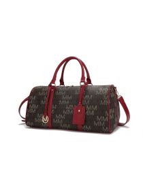 Jovani Duffle Weekender (Color: Red, Material: Polycarbonate)