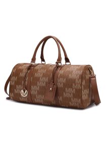 Jovani Duffle Weekender (Color: Tan, Material: Polycarbonate)