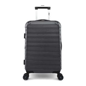 Hardside Luggage Fibertech 20 Inch Carry-on Luggage, Black (Color: cottoncandy)