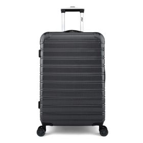 Hardside Fibertech Luggage 24" Checked Luggage, Black (Color: Red)