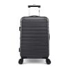 Hardside Luggage Fibertech 20 Inch Carry-on Luggage, Black