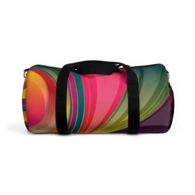 Duffel Bags, Colorful Swirl Style Bag (size: small)