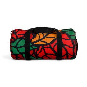 Duffel Bags, Red And Green Autumn Leaves Style Bag (size: small)