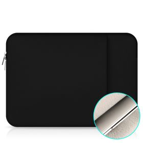 15.6 Notebook Liner Bag Protective Cover (Option: Black-Plus cashmere upgrade-11inches)