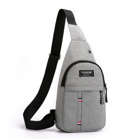 Casual Men's Messenger Bag Outdoor Sports Multifunctional (Option: Parallel bars grey)