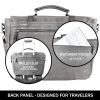 Canvas Messenger Bag for Men;  Laptop Case;  Satchel | Office Professionals;  Students;  Travel | Waxed Canvas;  Genuine Leather;  Smoked Metal Hardwa