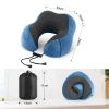 U Shaped Memory Foam Neck Pillows Soft Slow Rebound Space Travel Pillow Massage Sleeping Airplane Pillow Neck Cervical Bedding