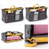 Women Lady Travel Insert Handbag Organiser Makeup Bags Toiletry Purse Liner with Hand Strap