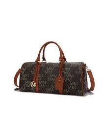 Jovani Duffle Weekender (Color: Brown, Material: Polycarbonate)