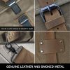 Canvas Messenger Bag for Men;  Laptop Case;  Satchel | Office Professionals;  Students;  Travel | Waxed Canvas;  Genuine Leather;  Smoked Metal Hardwa