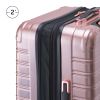 Hard Sided Fibertech 28" Checked Luggage, Rose Gold Luggage