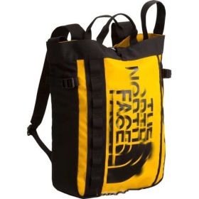 TNF Multifunctional Double Bag Handbag Sports Backpack Travel Bag Waterproof 19 Liters (Color: Yellow)