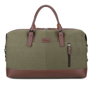 Canvas Travel Bag Men's Gym Bag Outdoor Luggage Bag (Option: Army Green-53x35x25)