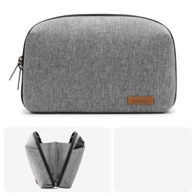 Portable Digital Product Data Cable Volcanic Storage Bag (Option: Classic Grey)