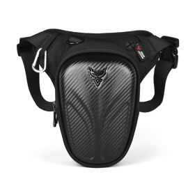 Motorcycle Multifunctional Riding Waist Bag Messenger (Option: Carbon fiber pattern)