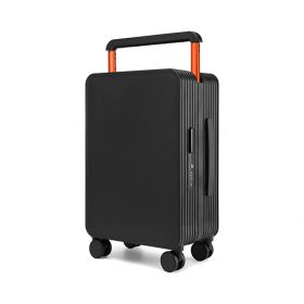 Draw-bar Luggage Wide Good-looking Women's Large Capacity Suitcase (Option: Black Gift-20 Inch)