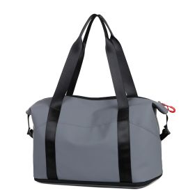 Dry Wet Separation Retractable Large Capacity Waterproof Handbag (Option: Dark Gray-26 Inches)